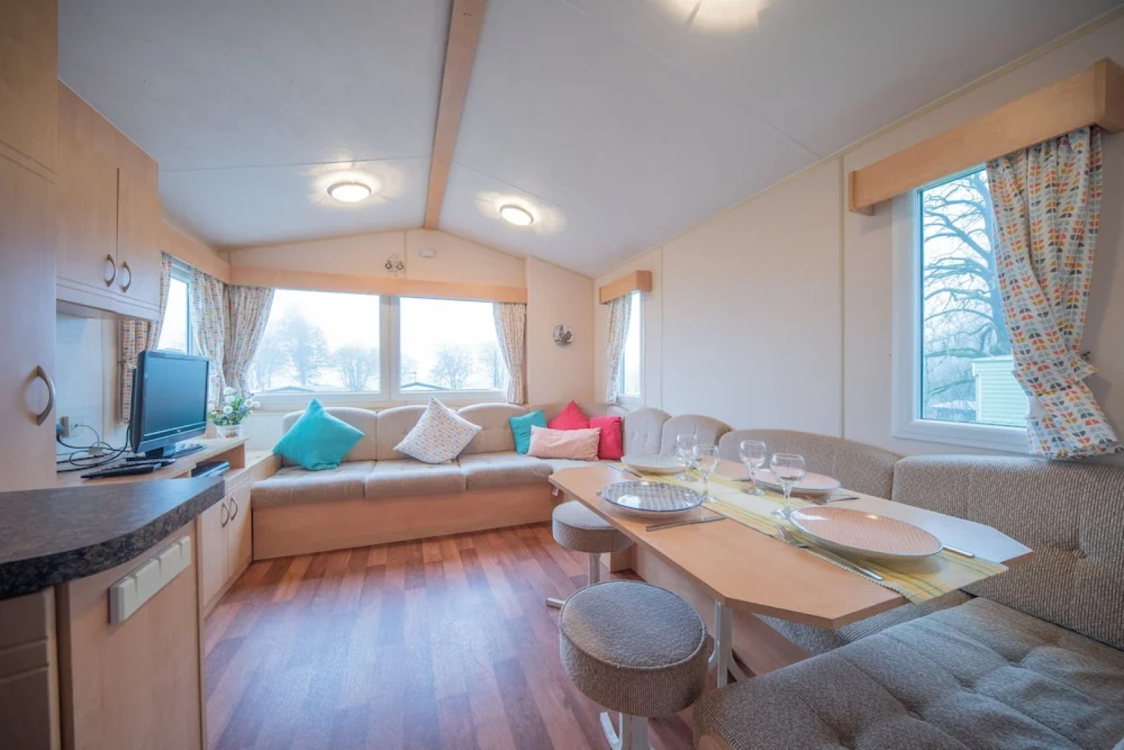 Family Caravan at Beautiful Three Lochs Park