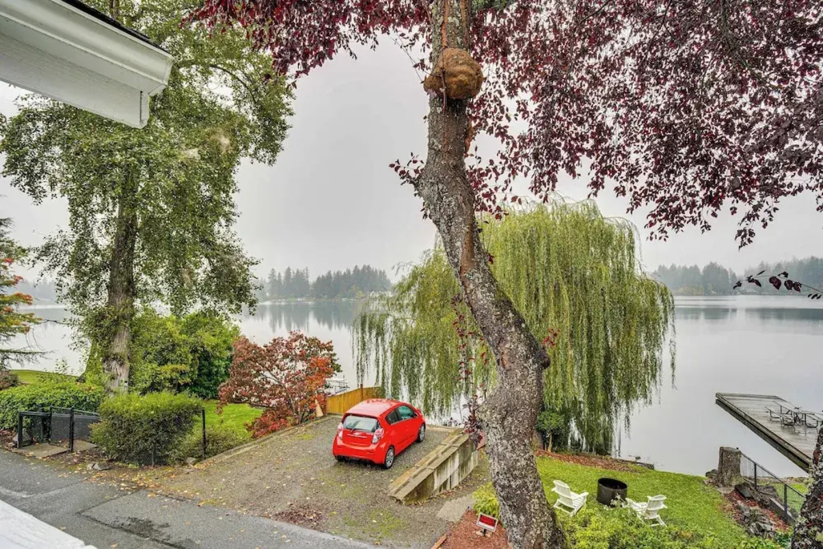 Spanaway Lakefront House: Dock, Fire Pit