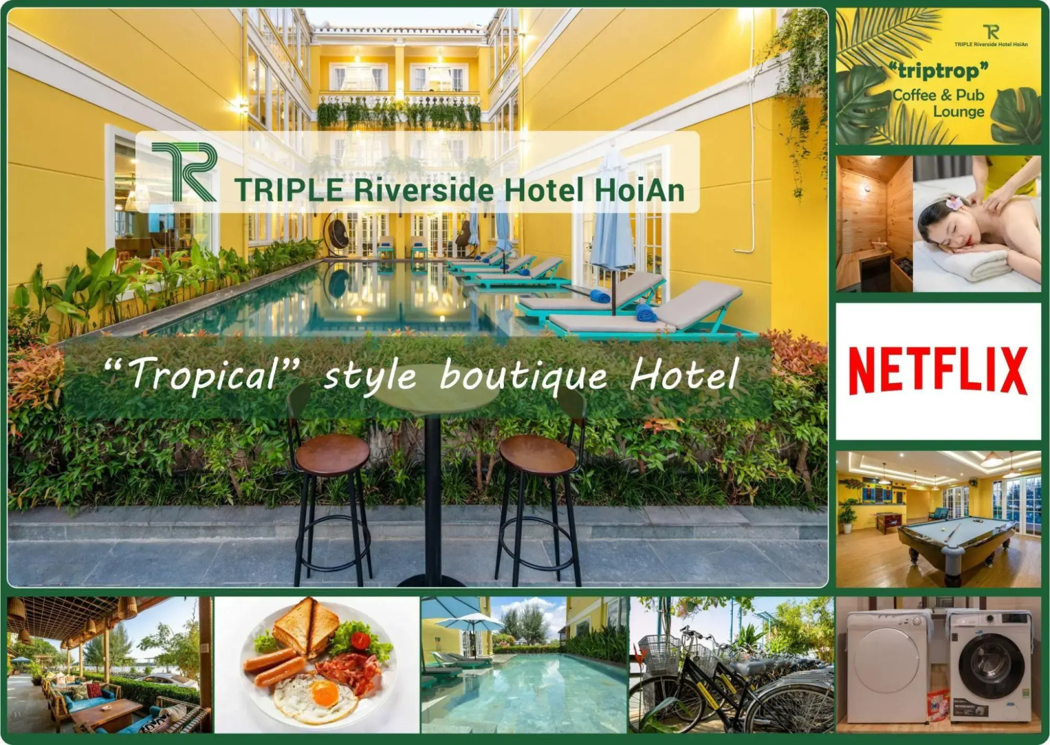 Triple Riverside Villa Hotel Hoian