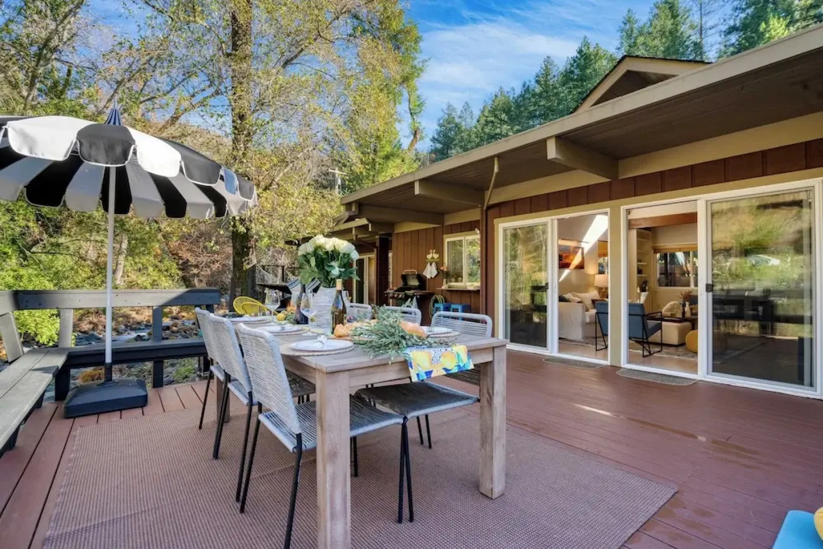 Sonoma Creek Haven Hot Tub, Firepit, Creekside Views Near Kenwood Wineries