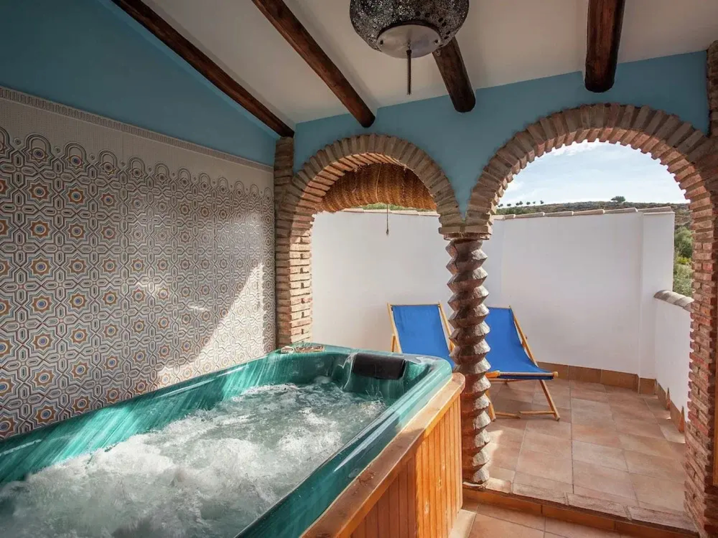 Comfortable Mansion in Rute with Hot Tub