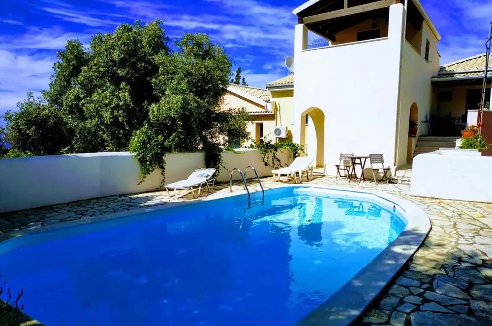 Studio in Lakka, With Wonderful sea View, Shared Pool and Furnished Terrace Near the Beach