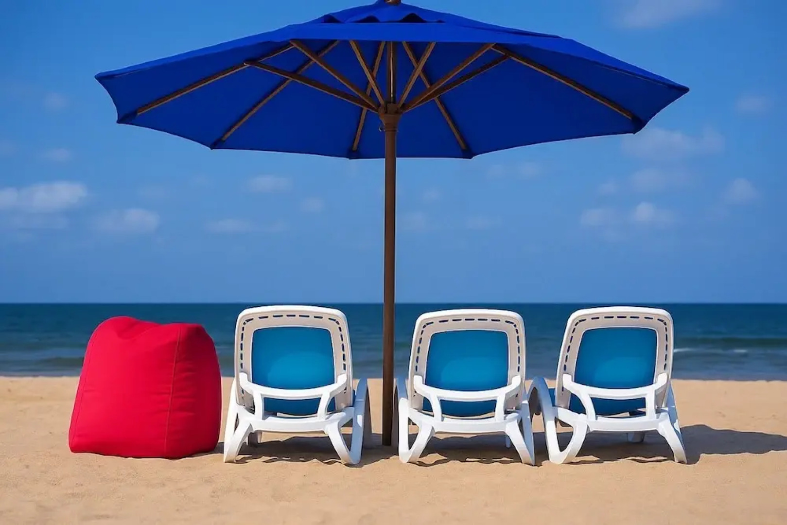 1relax in a Fully Equipped Beachfront Chalet