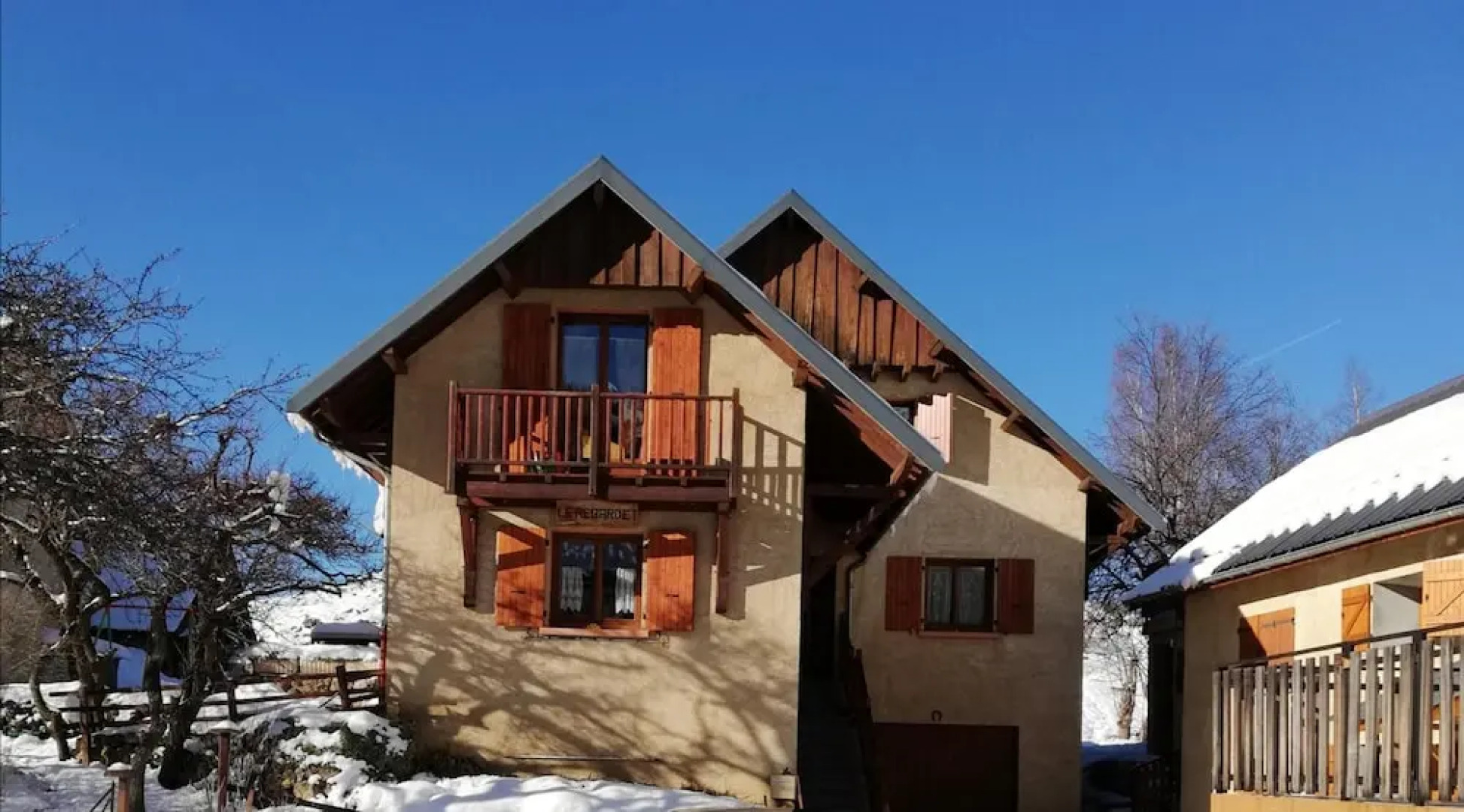 Studio in La Garde, With Wonderful Mountain View, Furnished Garden and Wifi - 8 km From the Slopes