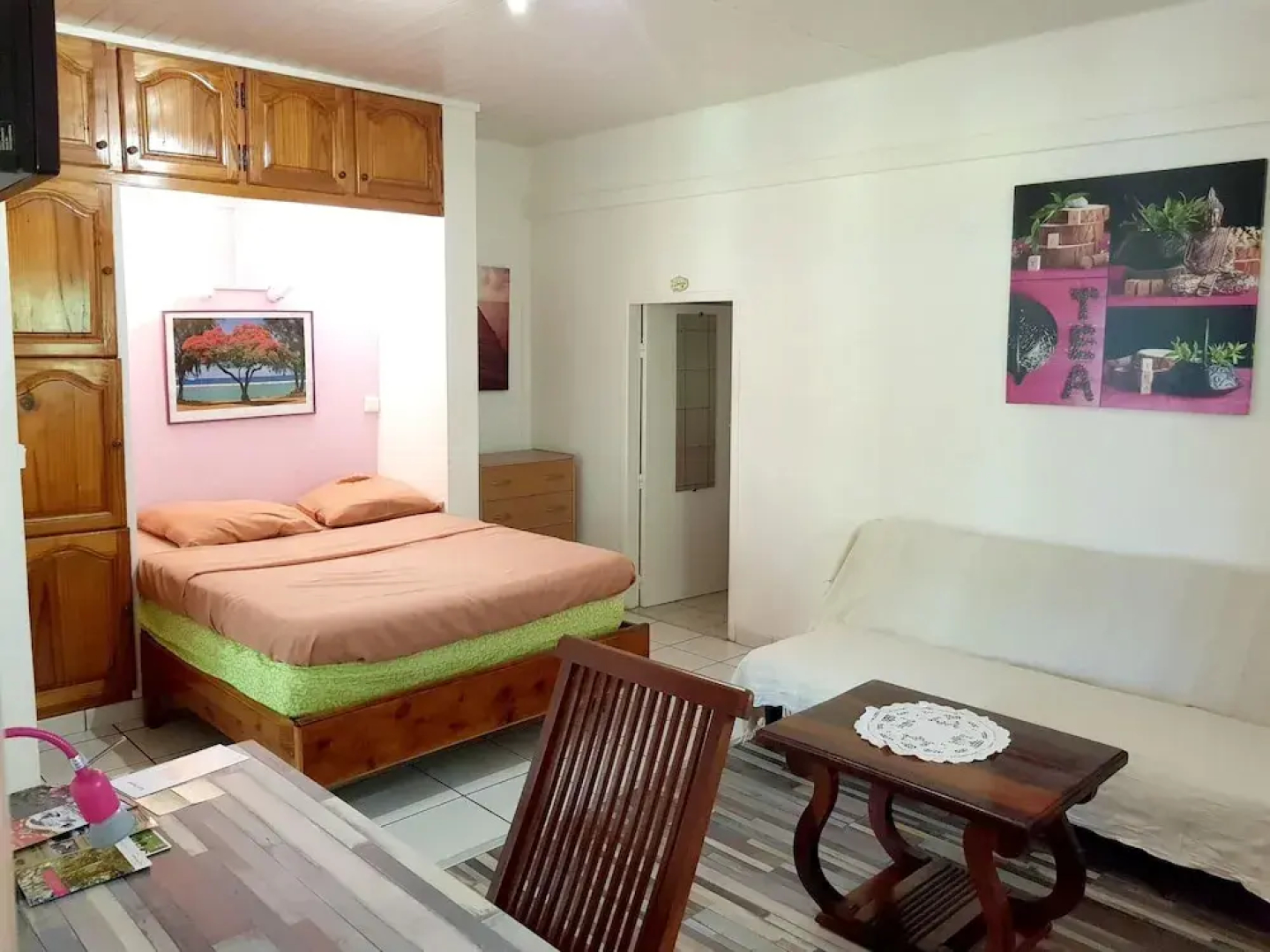 Studio in St-benoit, With Wonderful Mountain View, Pool Access, Enclos