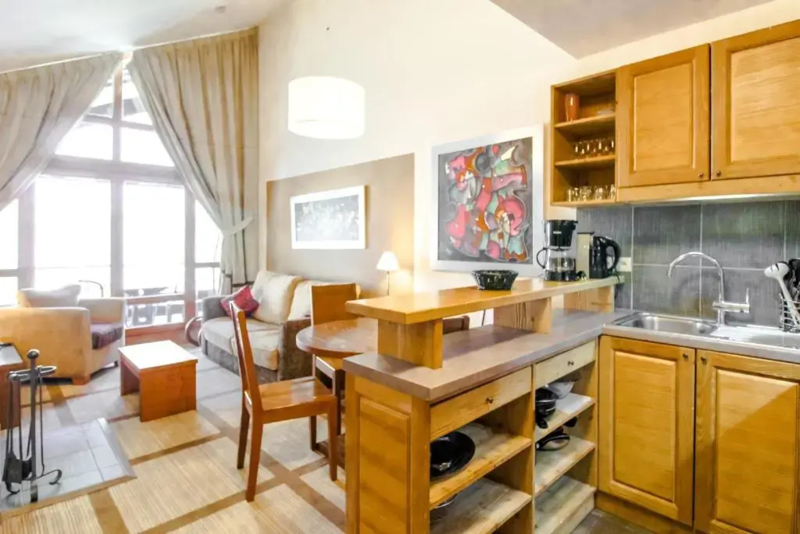 Les Terrasses d'Eos, 1-bed apartment with fireplace, Ski in, Ski out