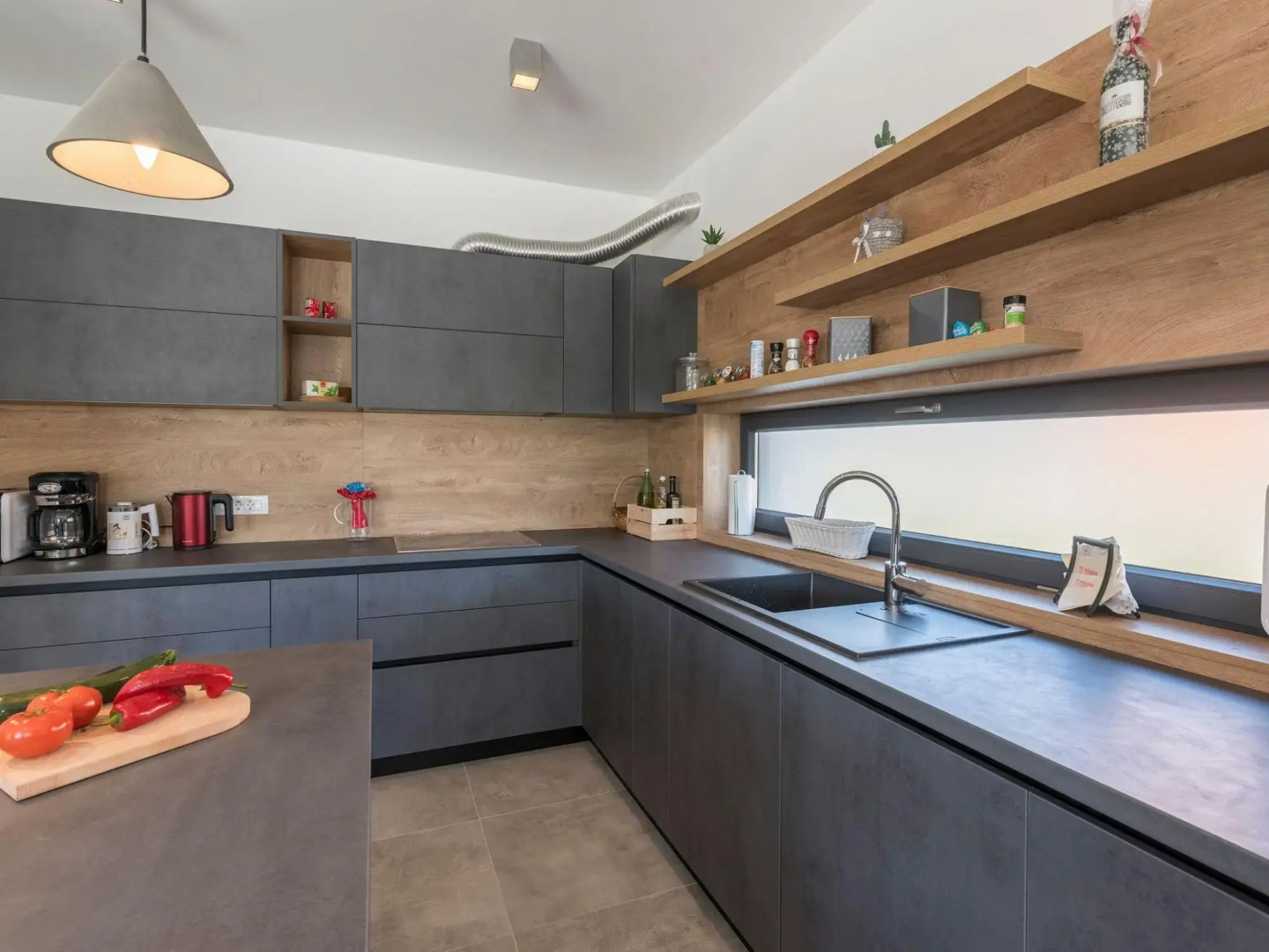 Modern holiday home in Novigrad with swimming pool