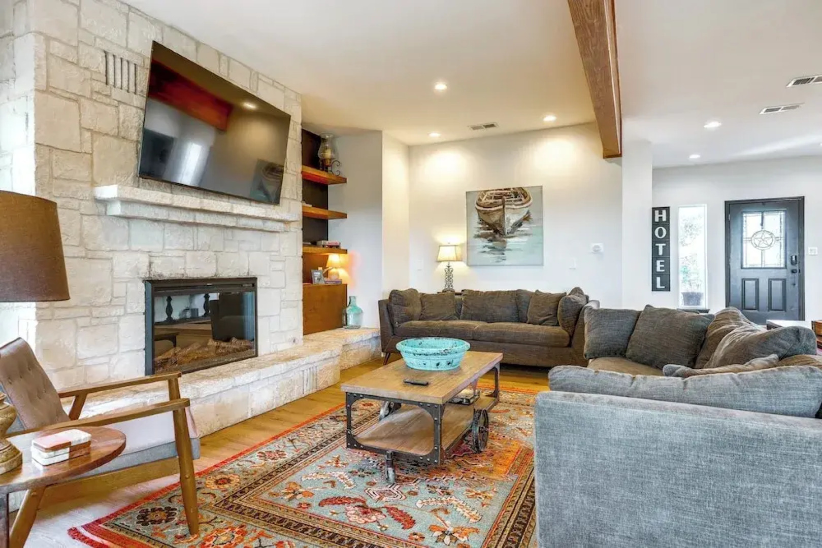 Modern Fischer House w/ Deck, Fire Pit & Hot Tub!