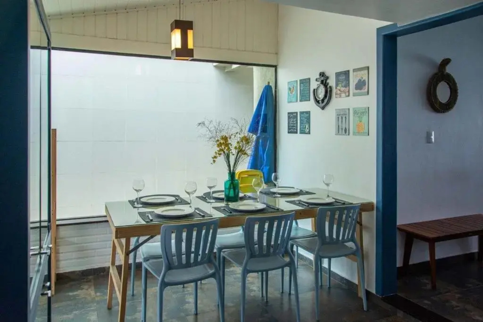 Casa do Beiral Azul: •5 Qts •Pé na areia •Piscina