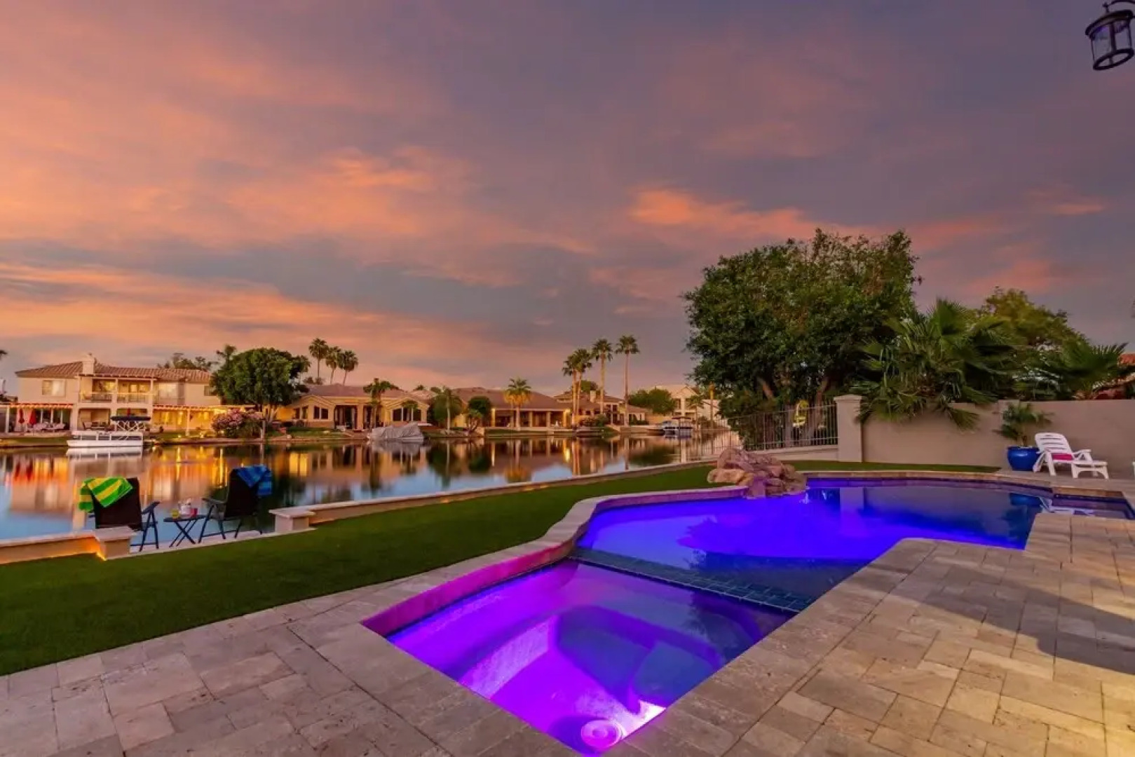 HUGE Luxury Waterfront Home w/ THEATER, GAME ROOM & SPARKLING POOL by RedAwning