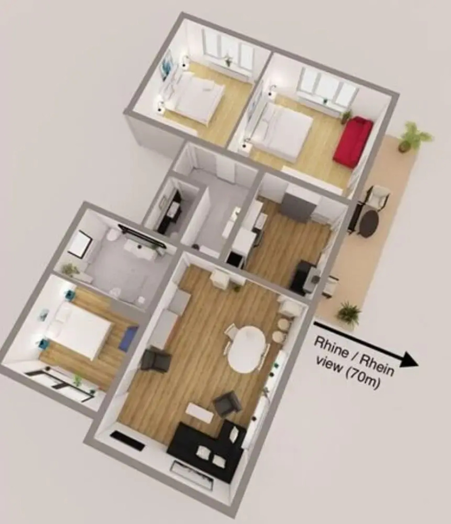 Holiday Apartment by the Pond