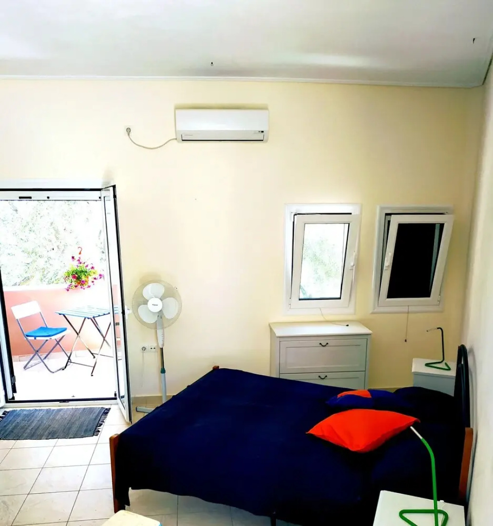 Studio in Lakka, With Wonderful sea View, Shared Pool and Furnished Terrace Near the Beach