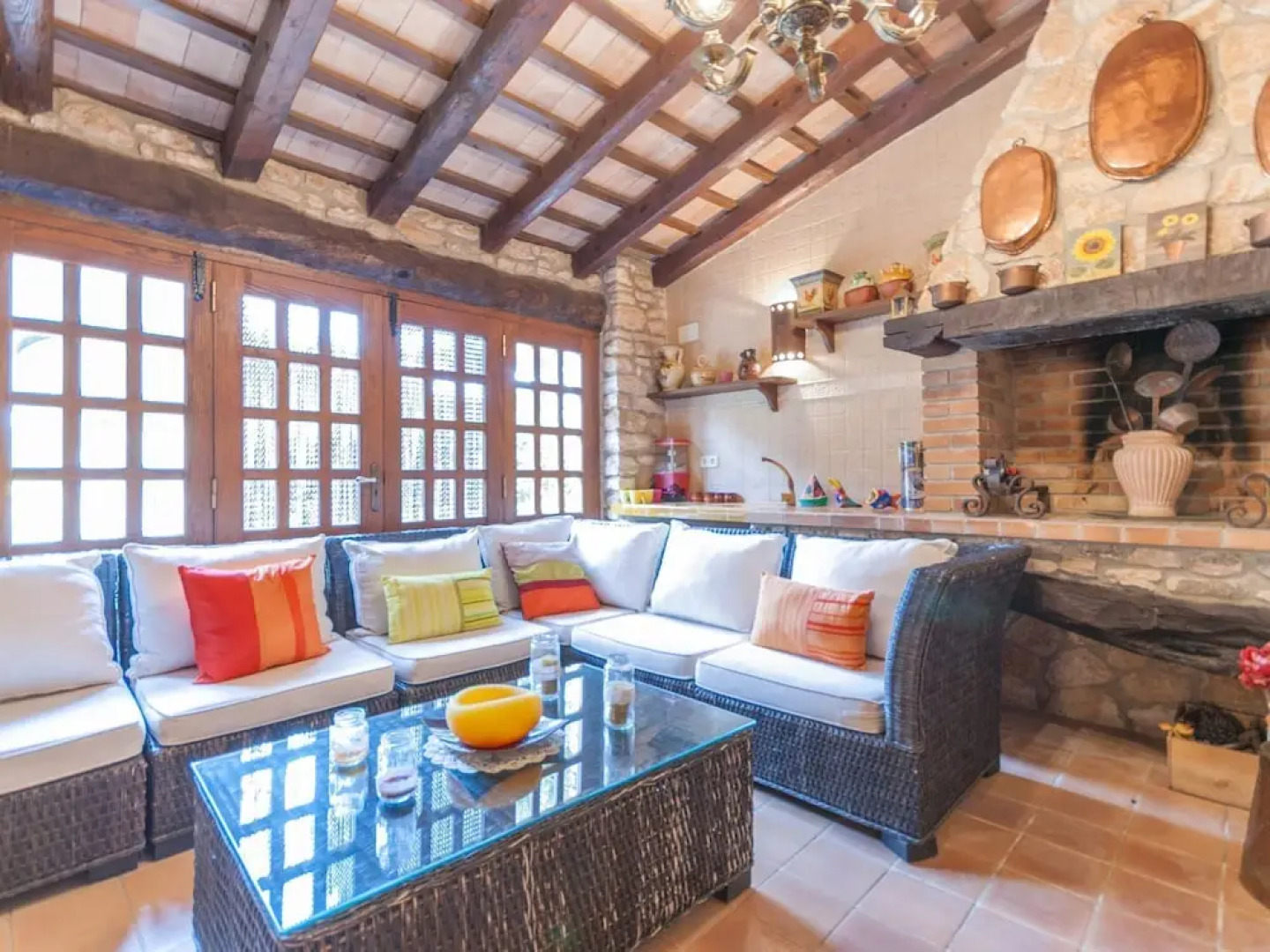 Lovely Holiday Home in Santa Oliva Spain With Garden