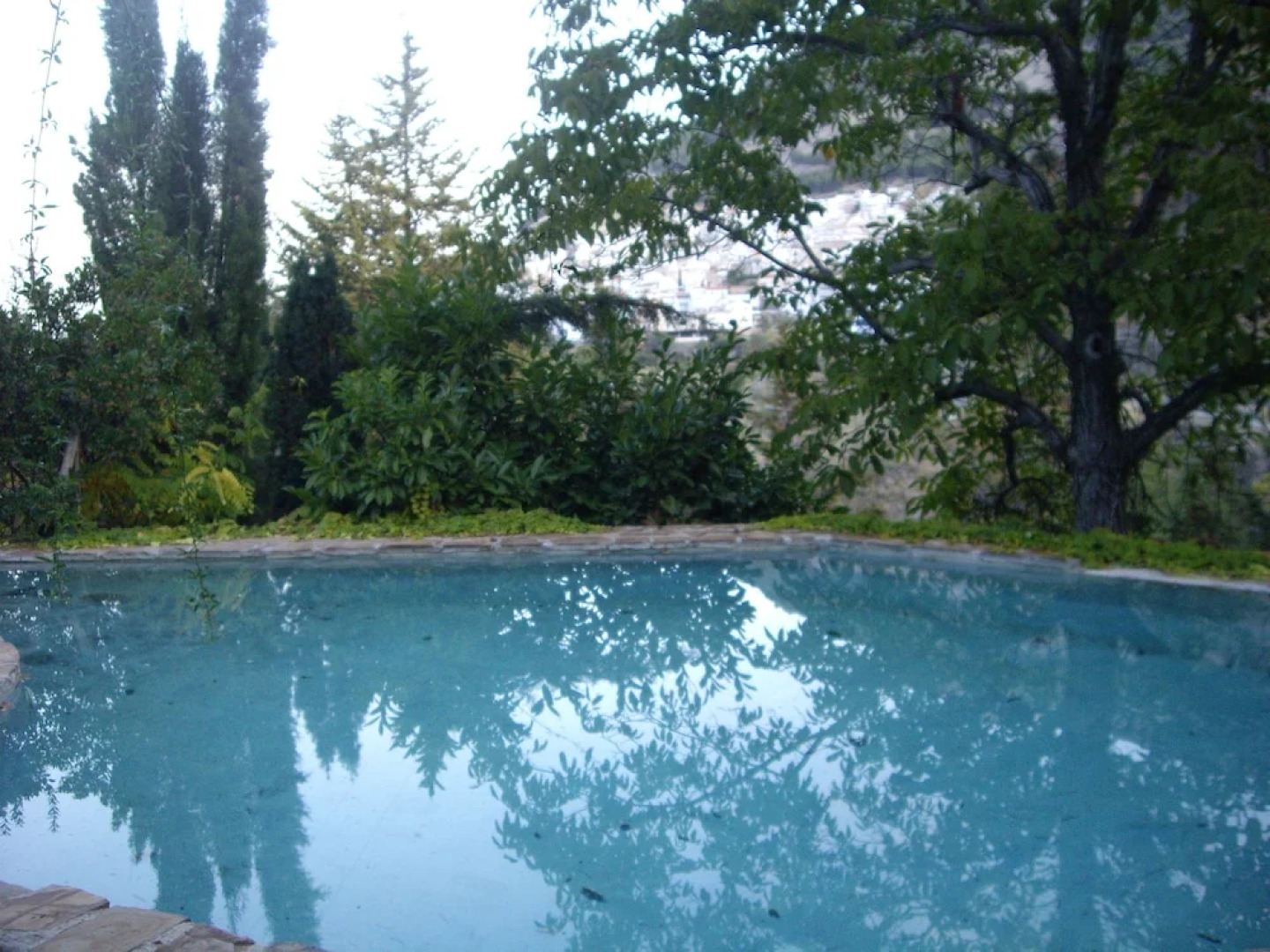 La Casita con jardín frente a la cascada