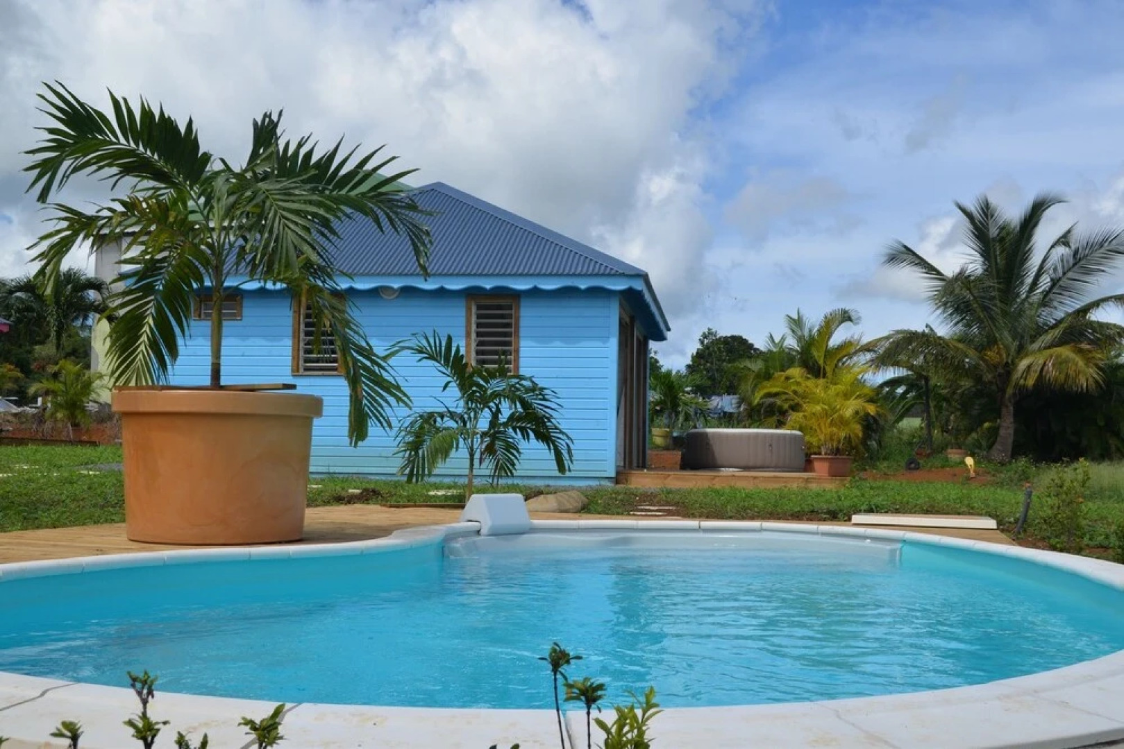 Bungalow With one Bedroom in Ste Rose, With Wonderful sea View, Pool A