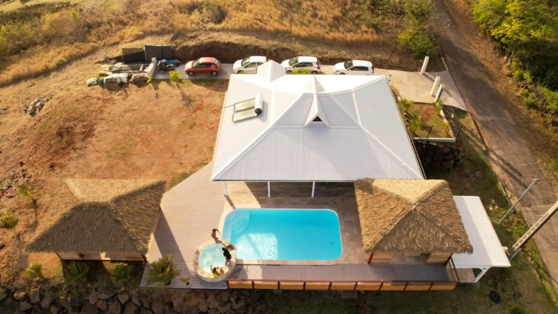 Villa de 4 chambres avec vue sur la mer piscine privee et jacuzzi a Le Marin a 3 km de la plage