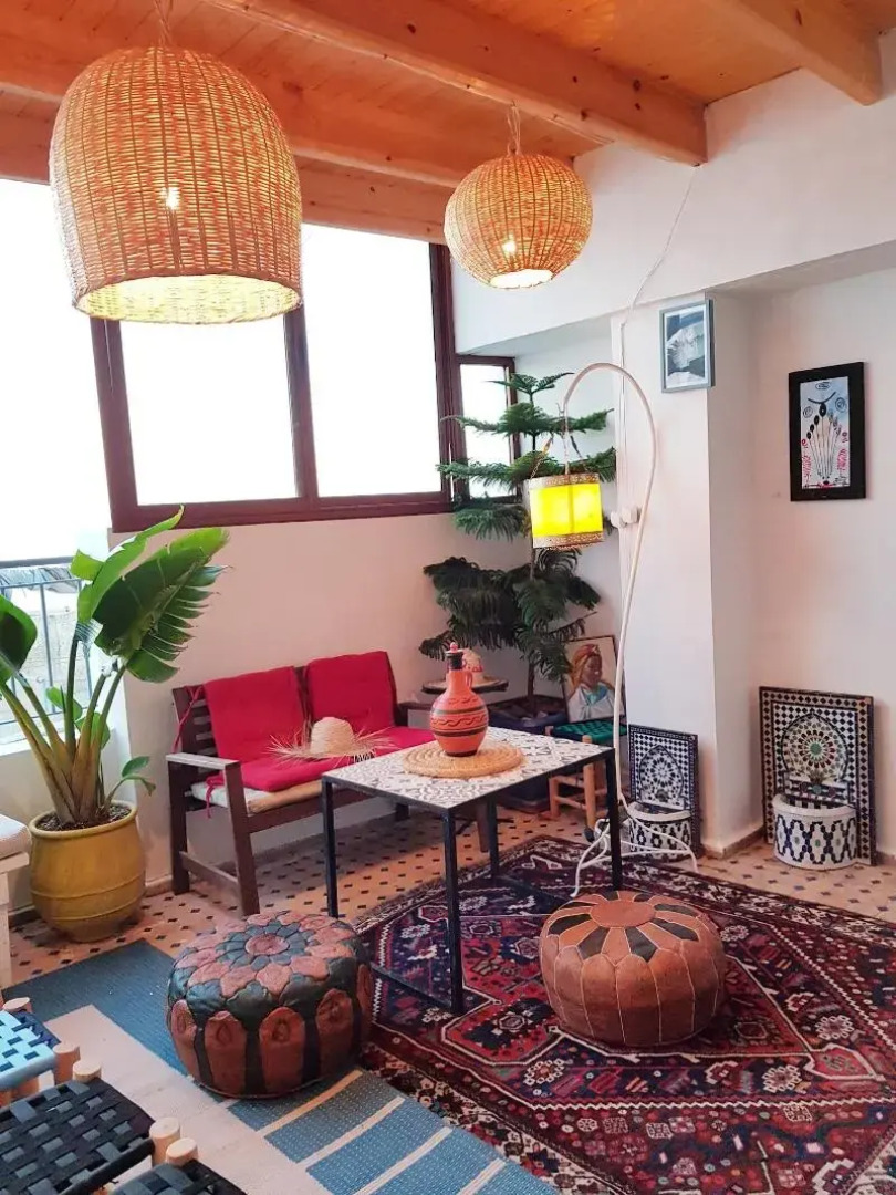 Art riad au bord de la mer