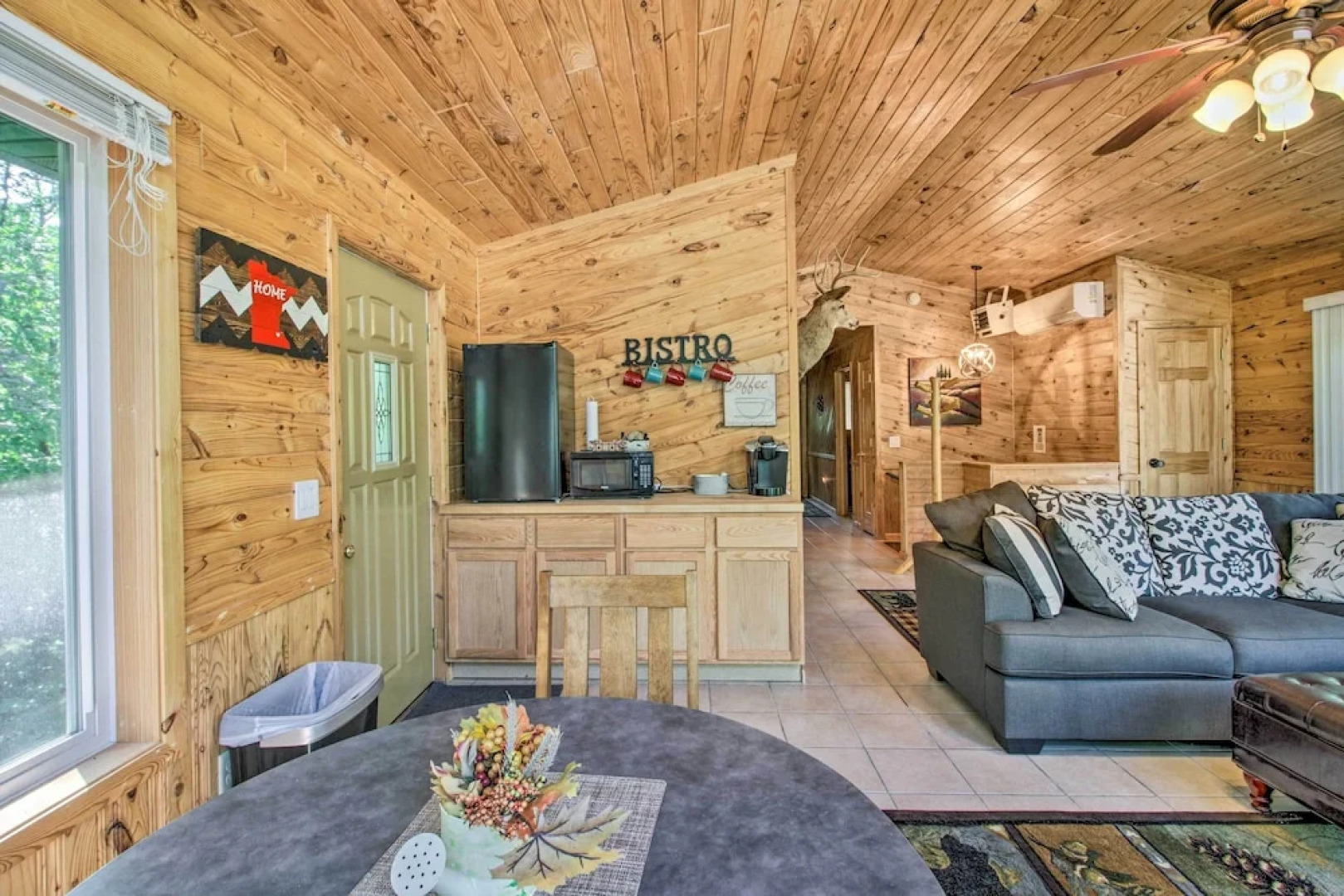 Big Lake Getaway w/ Private Beach + Fire Pit!