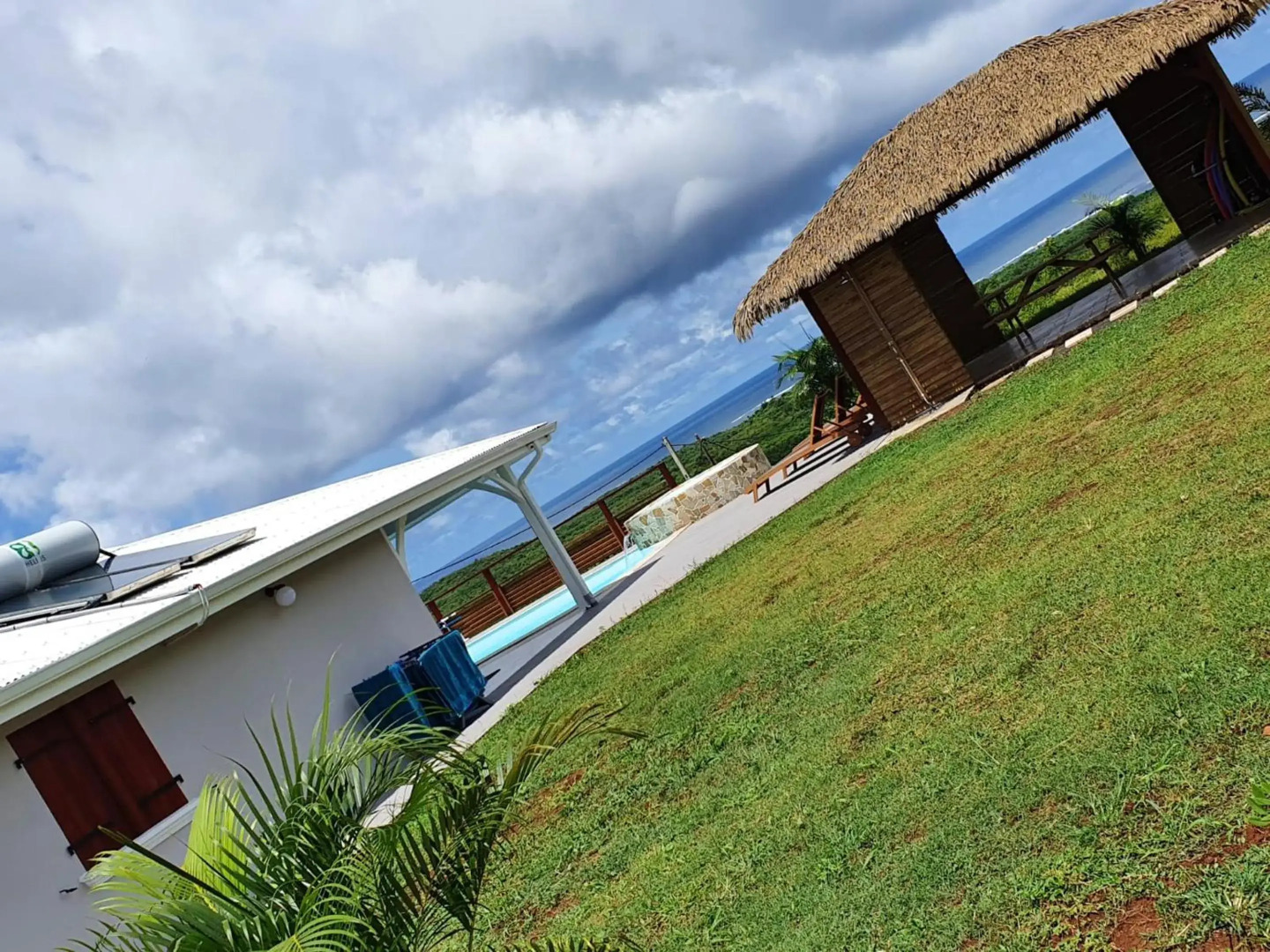 Villa de 4 chambres avec vue sur la mer piscine privee et jacuzzi a Le Marin a 3 km de la plage