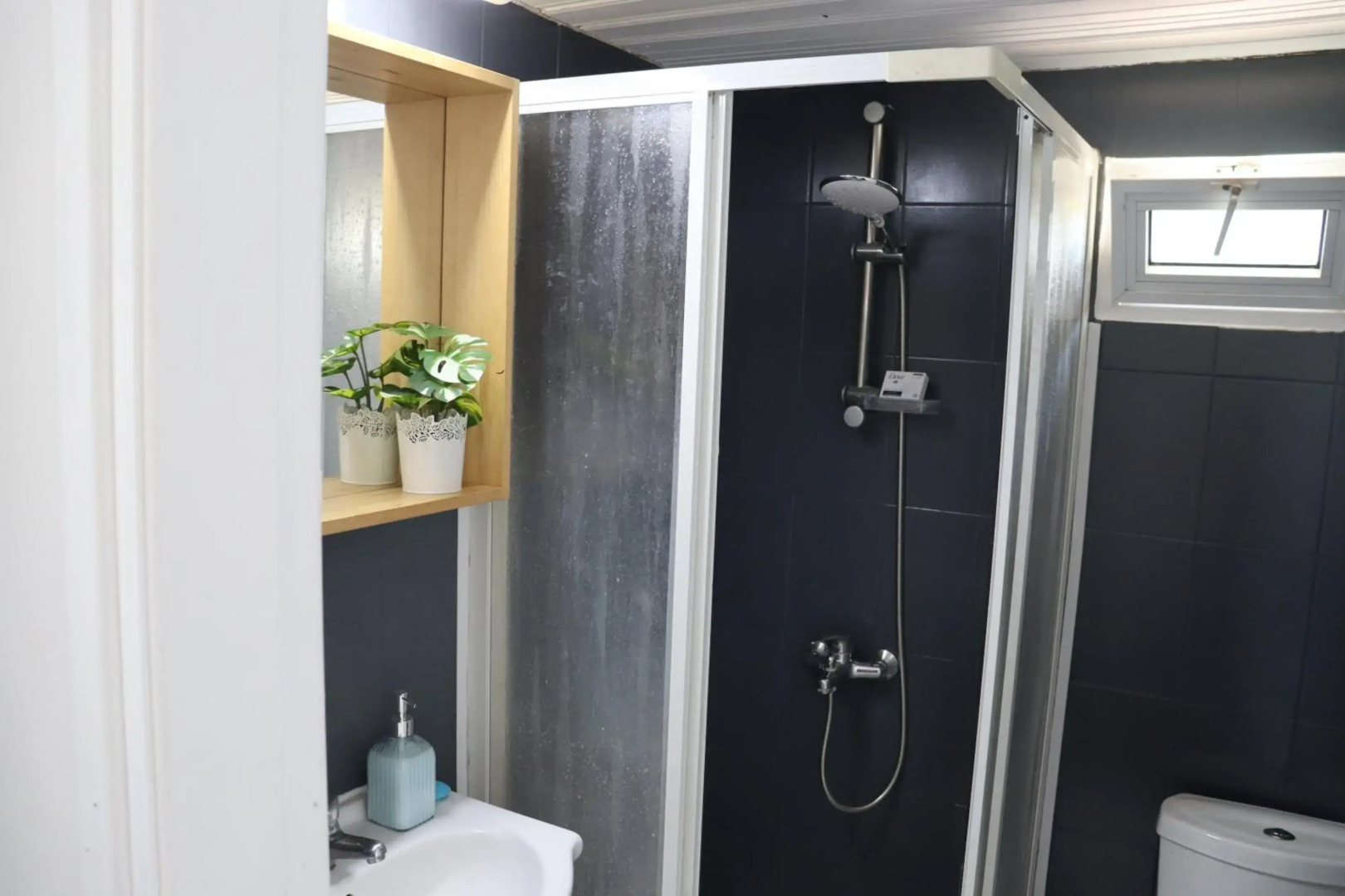 Mediterranean poolside garden cottage