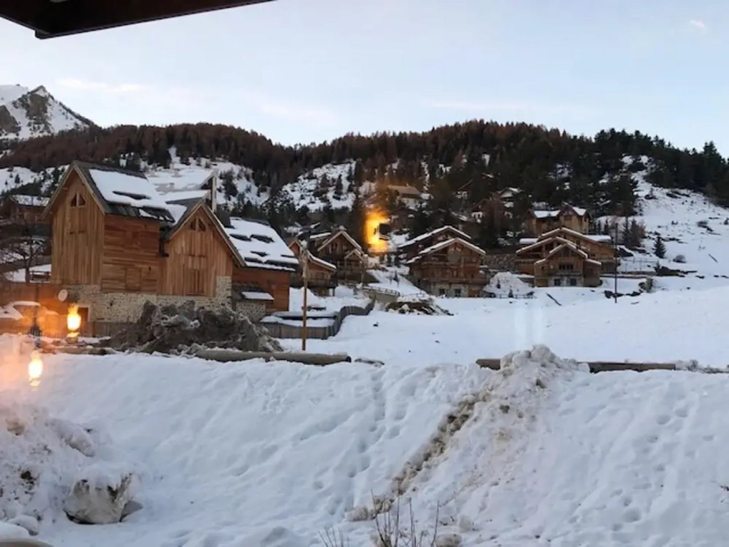 Studio in Saint-étienne-de-tinée, With Wonderful Mountain View and Terrace - 200 m From the Slopes