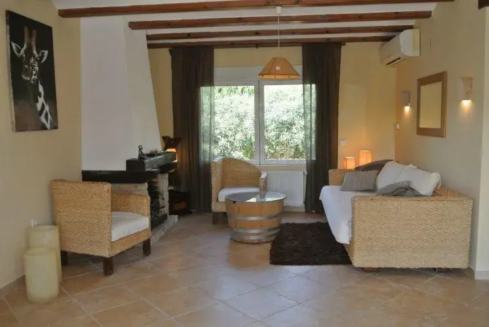 Strandnahes Palmenhaus