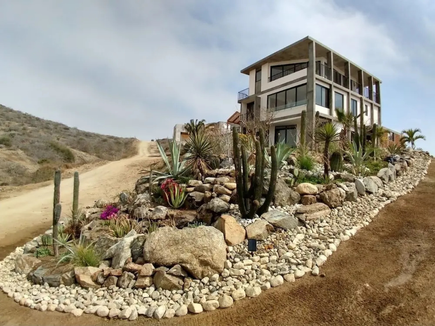 Casita on a Bluff at Cerritos Surf & Racquet in Pescadero Baja Sur by Redawning