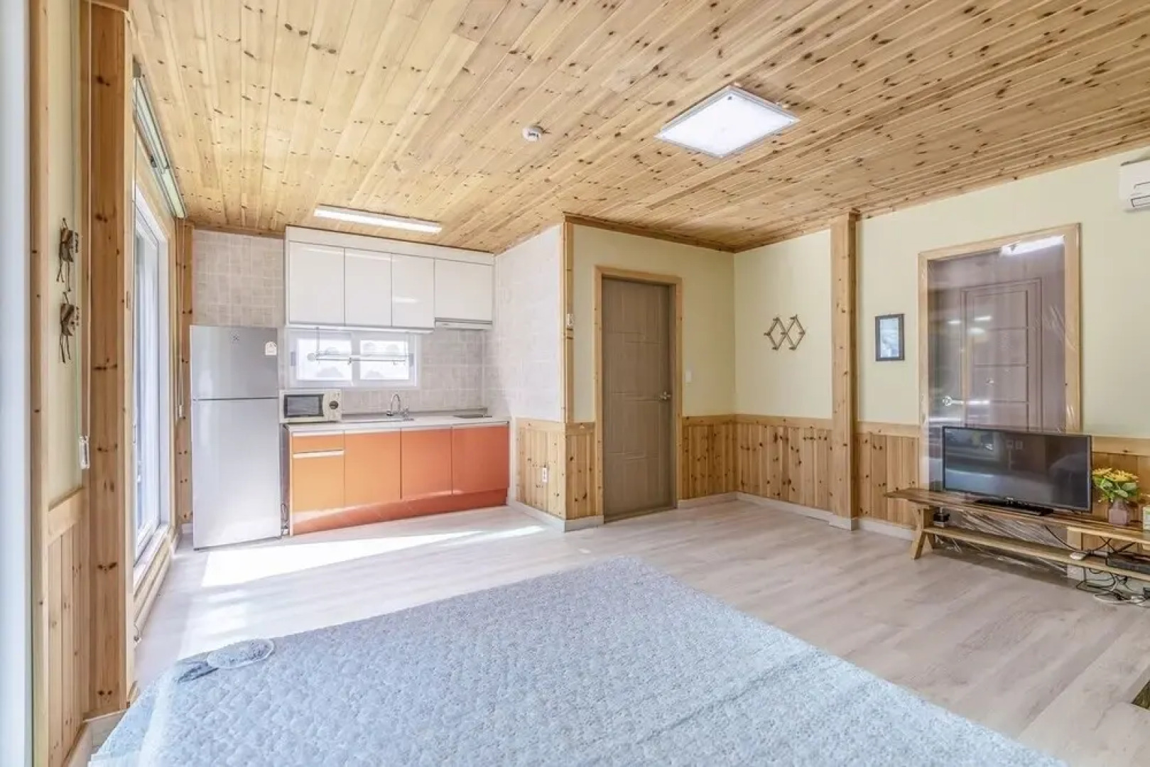 White Pension in Forest