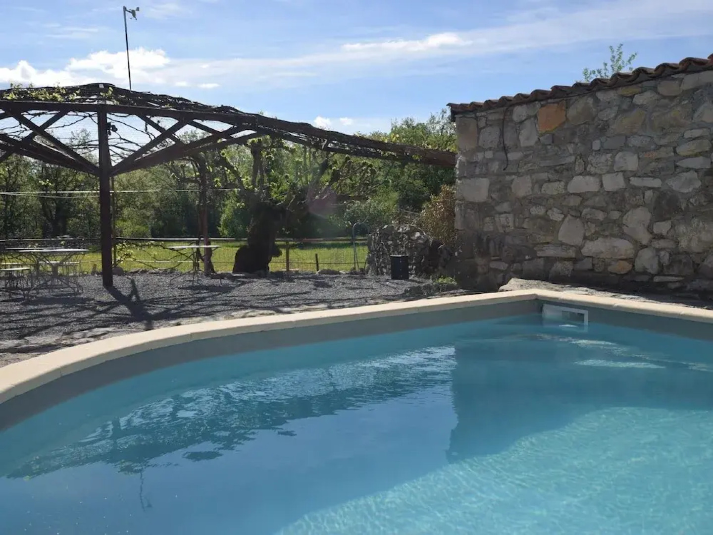Vintage Holiday Home in Lanas With Swimming Pool