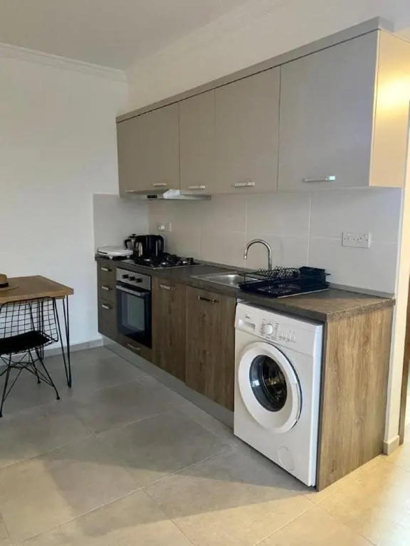 Sleek Flat With Shared Pool and Sea View in Iskele