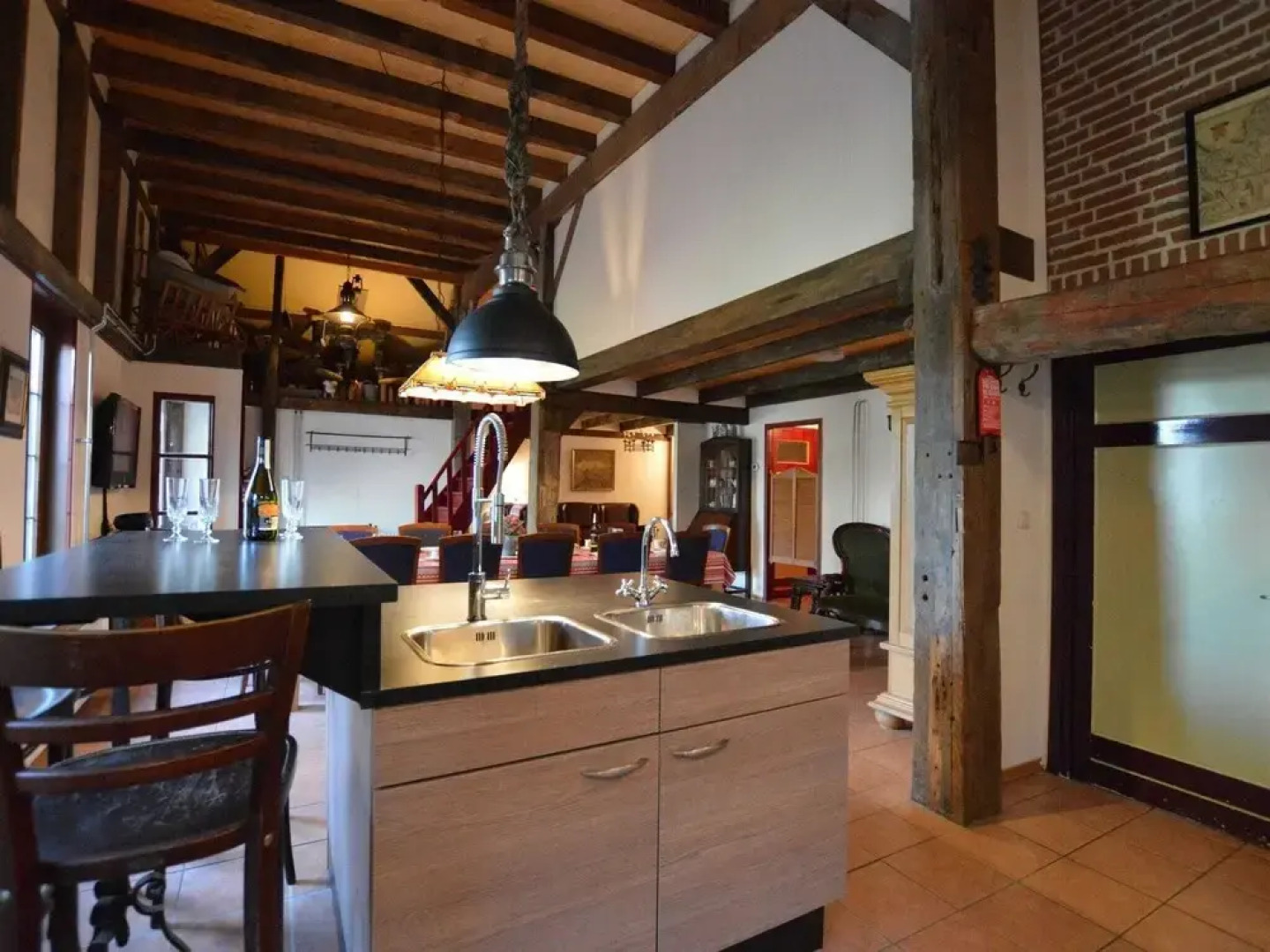 House Situated Peacefully on a Vast Green