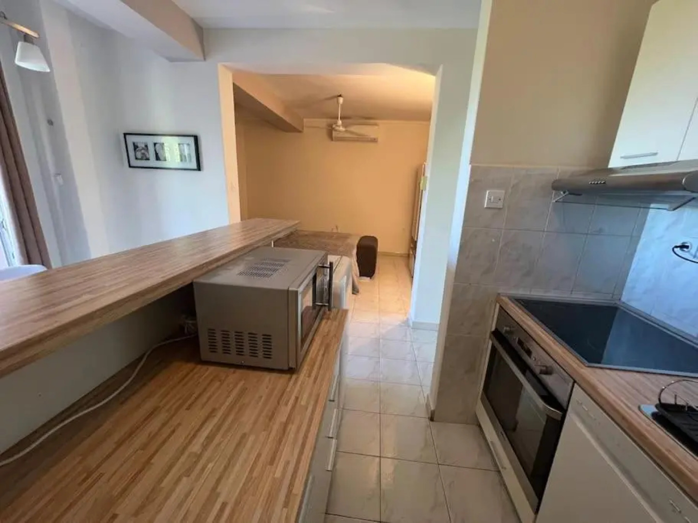 Studio Vesna with a terrace and sea view