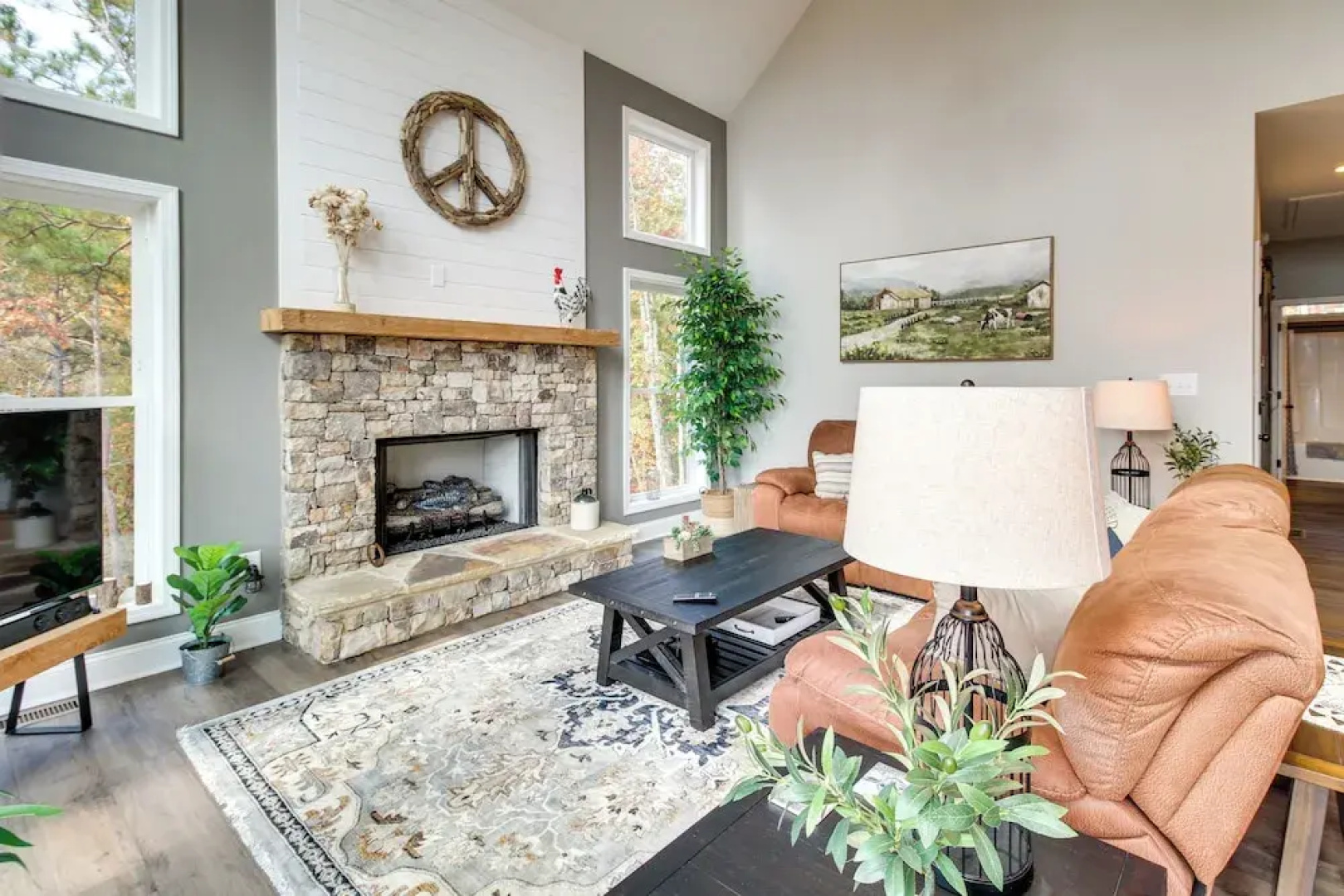 Views, Hot Tub & Trails: Modern Ellijay Cottage