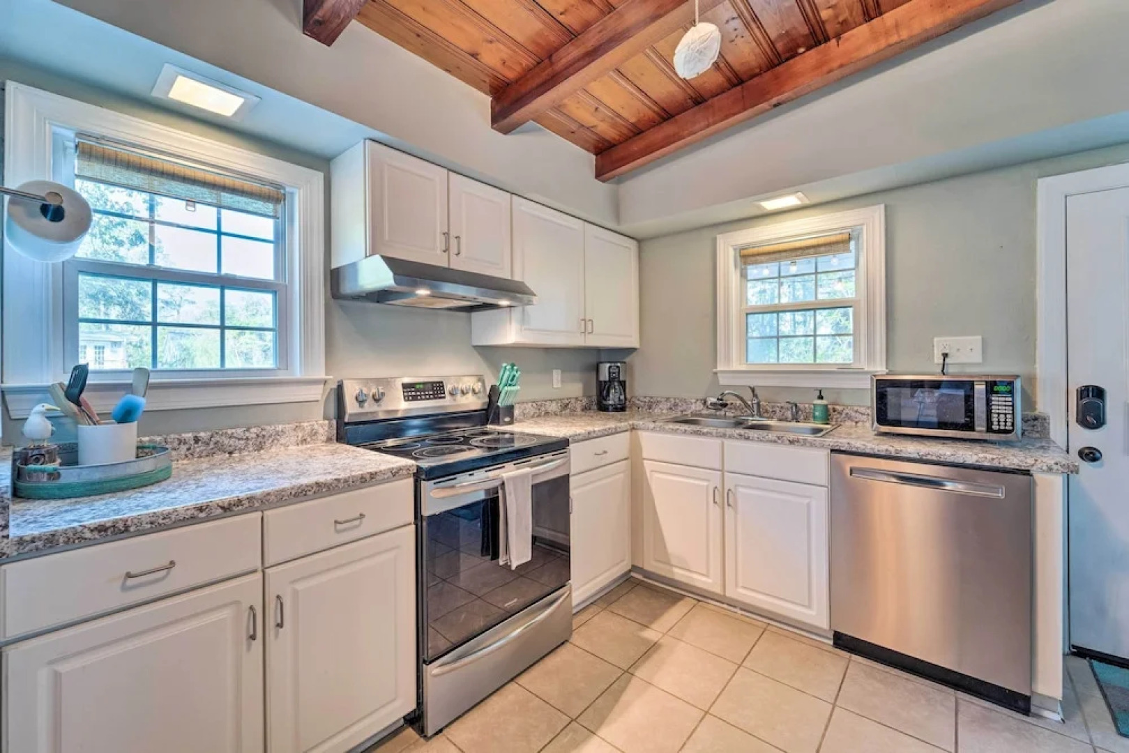 Updated Oak Island Getaway Near Fishing Dock!