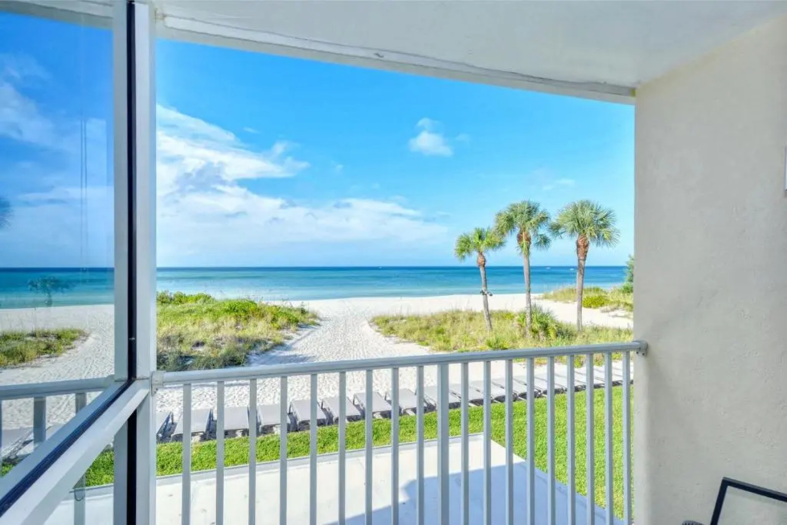 LaPlaya 108B Dream views of the Gulf from your private balcony or screened lanai just steps from the beach