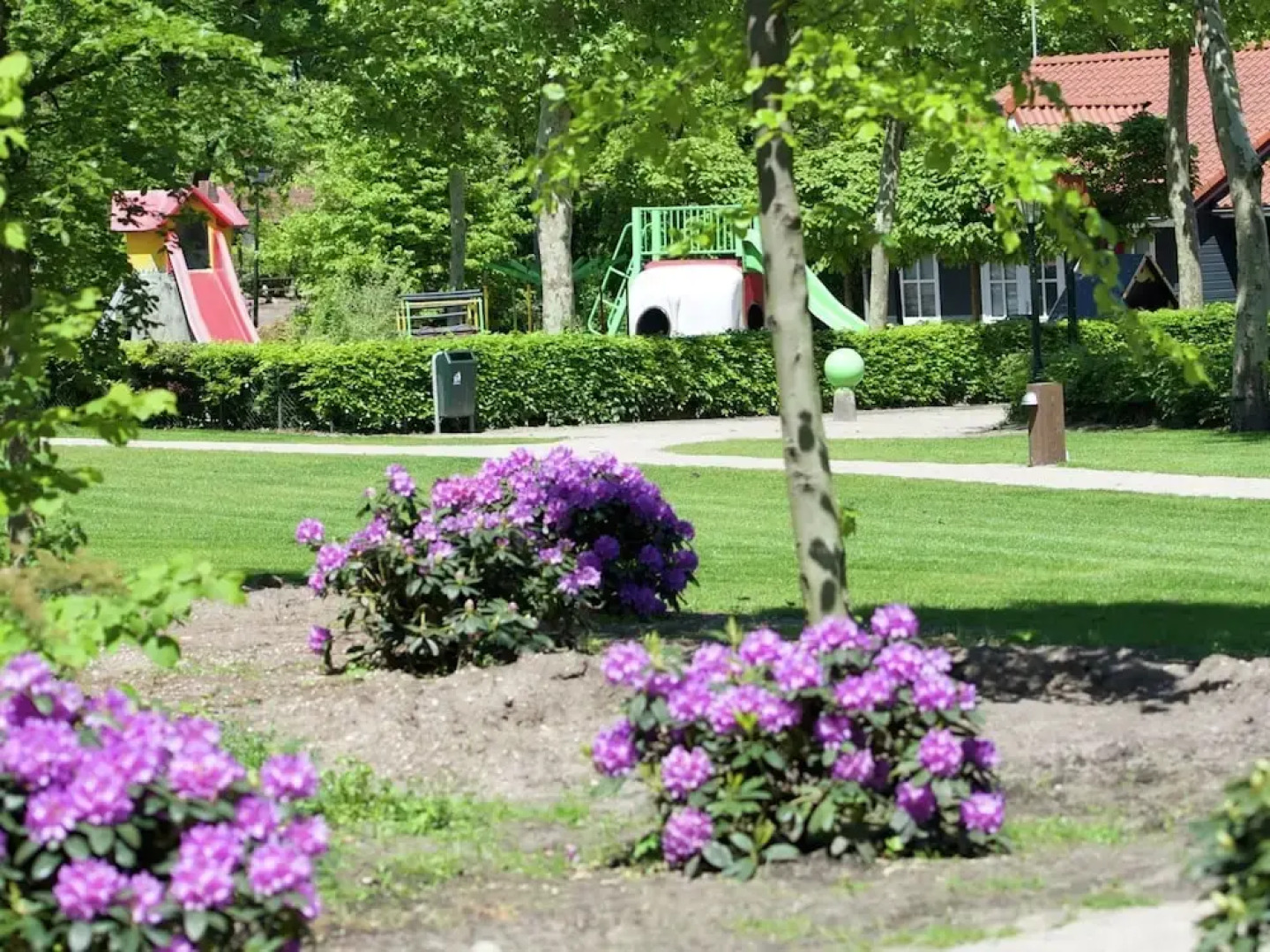 Tent Lodge With Sanitary Facilities at the Bedafse Bergen - Campsite