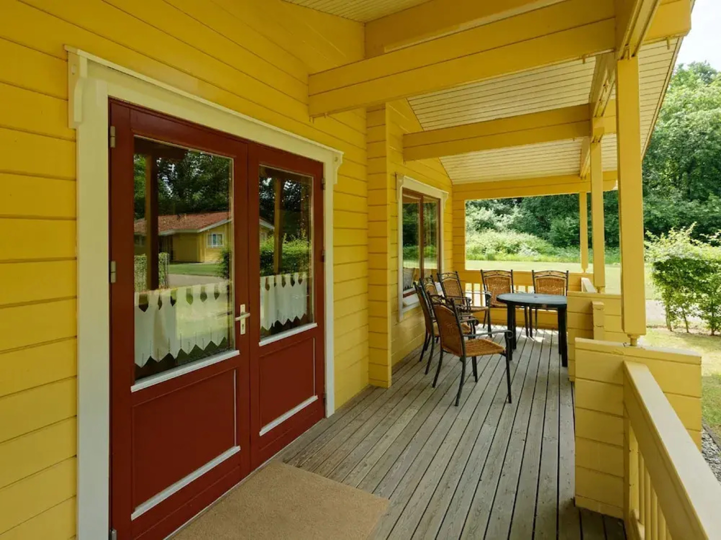 Finnish, Wooden Bungalow With Microwave, Near the Forest