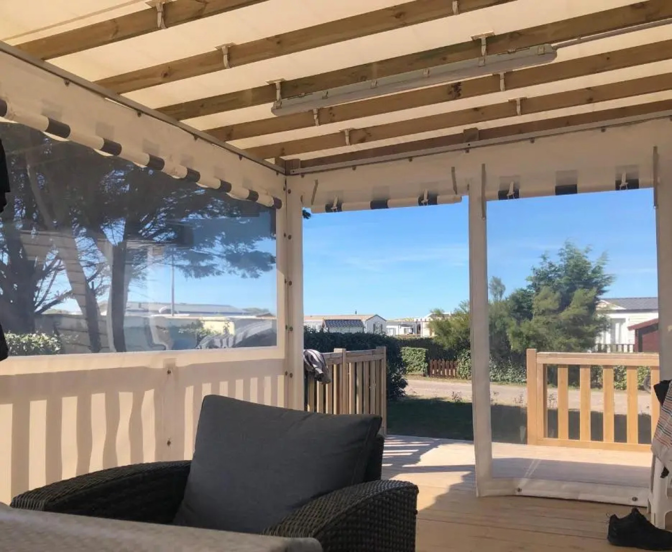 Mobil home de charme tout confort à 200 m de la mer