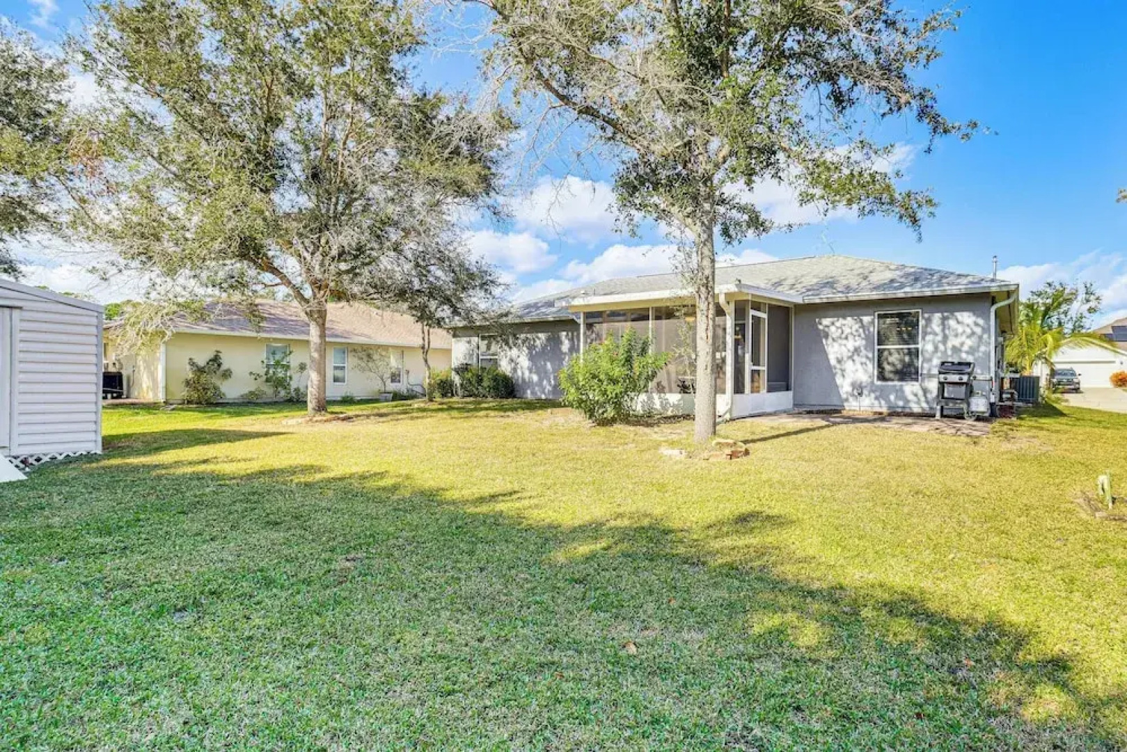 Private Yard & Screened Patio: Sunny Sebastian Gem