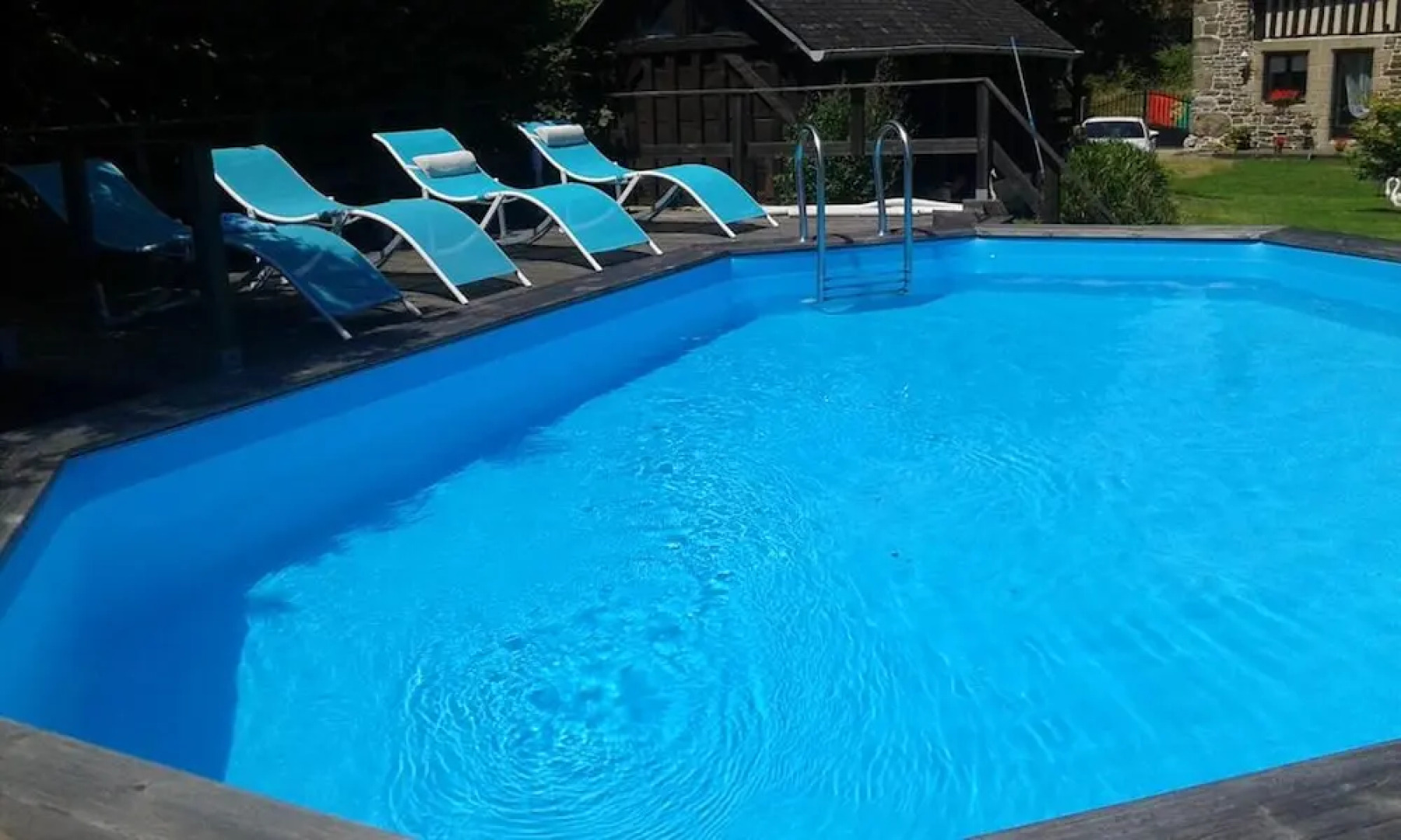 House With 3 Bedrooms in Notre-dame-du-touchet, With Pool Access, Encl