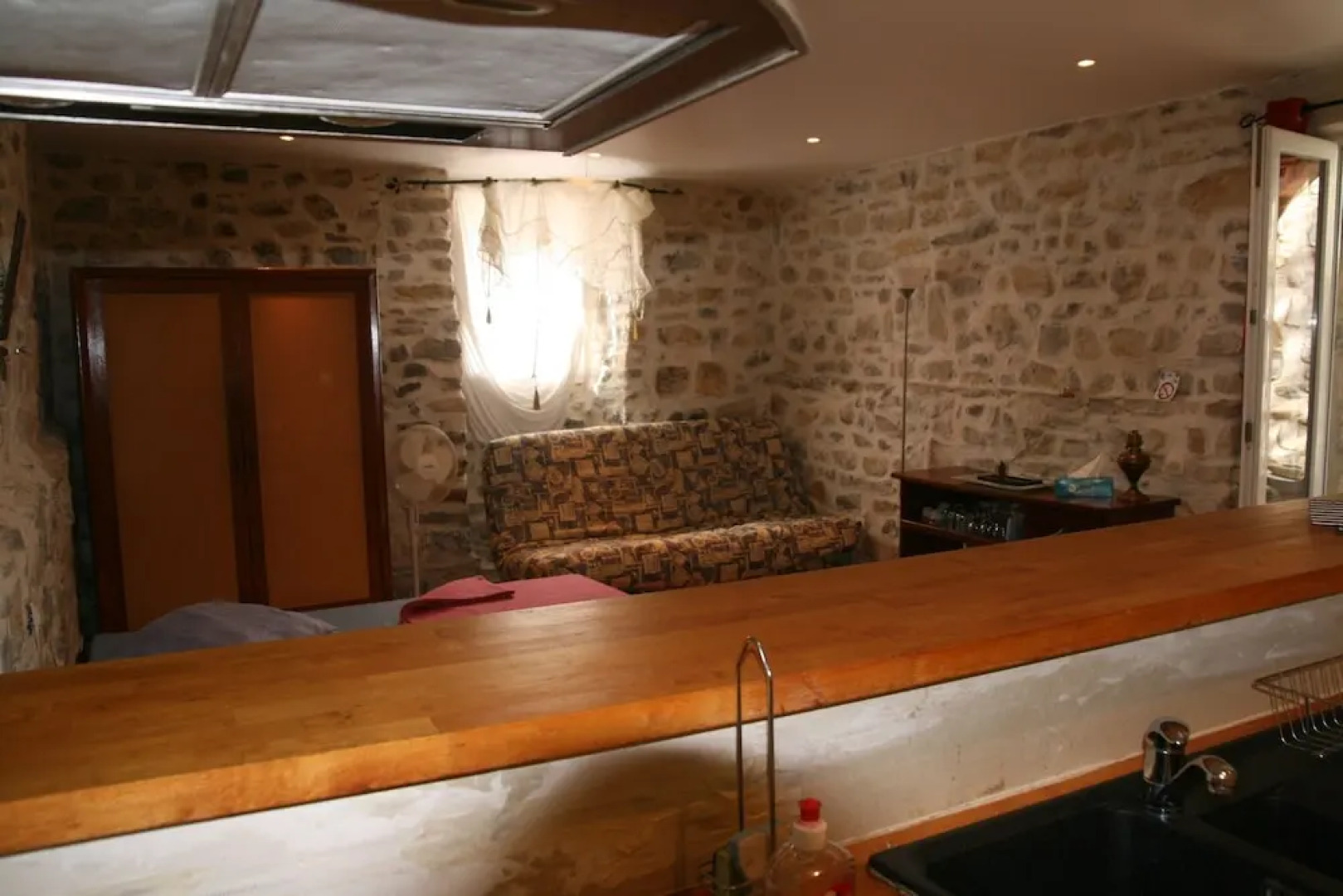 Studio in Grospierres, With Wonderful Mountain View, Pool Access, Encl