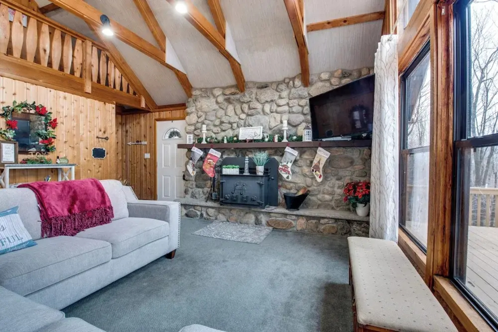 Fire Pit + Community Perks: Gouldsboro Cabin!