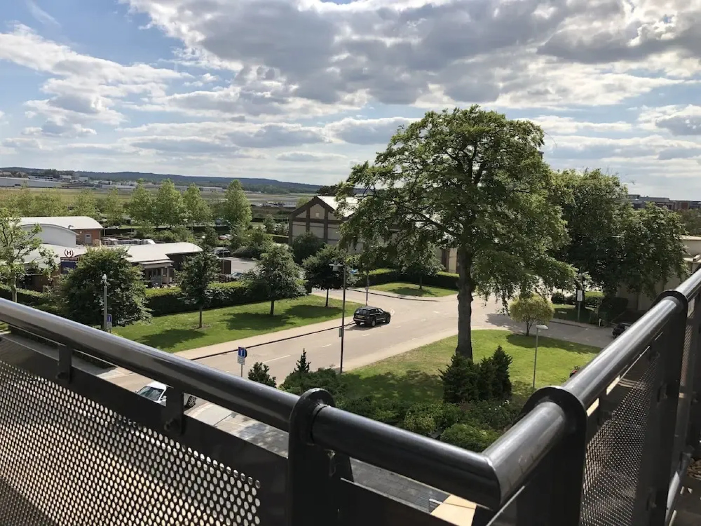 Blue sky at Wallis square