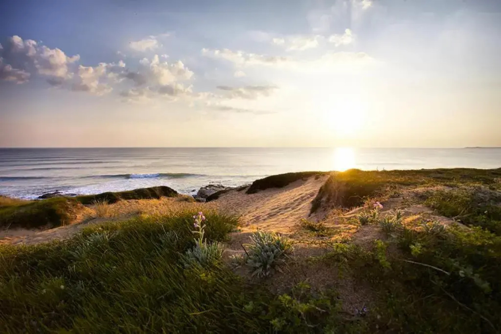 Une sympathique maison de vacances aux volets bleus