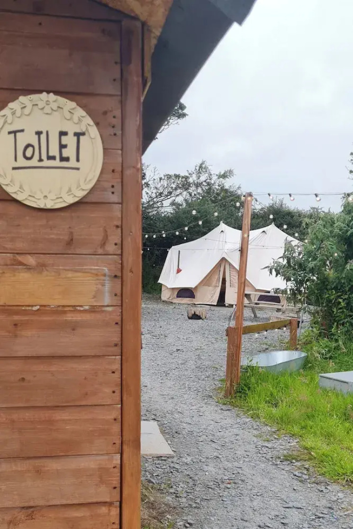 Cozy Hot Tent With Log Burner & Hot Tub Right Tent