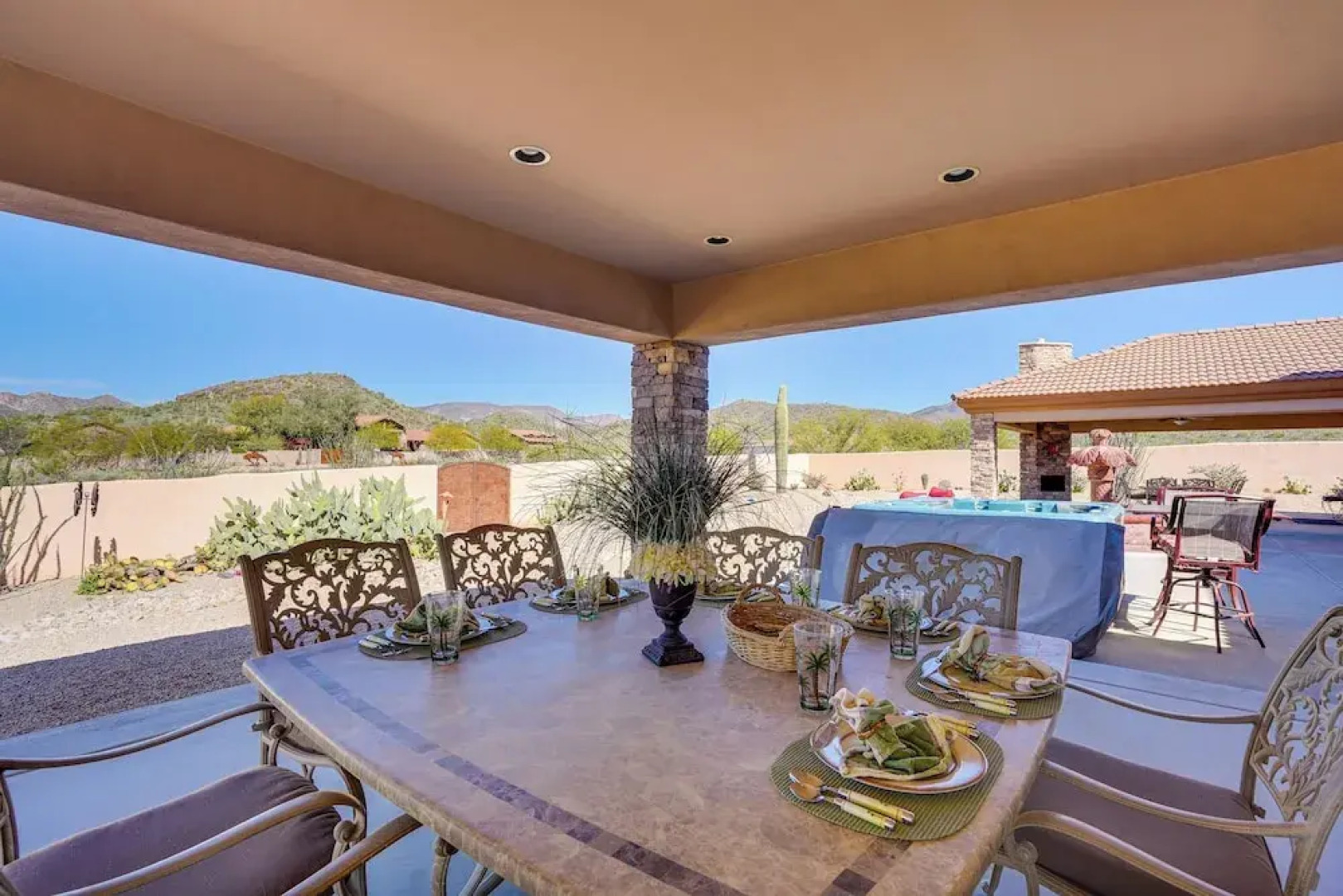 Hot Tub, Yard & Views: Spacious Cave Creek Home