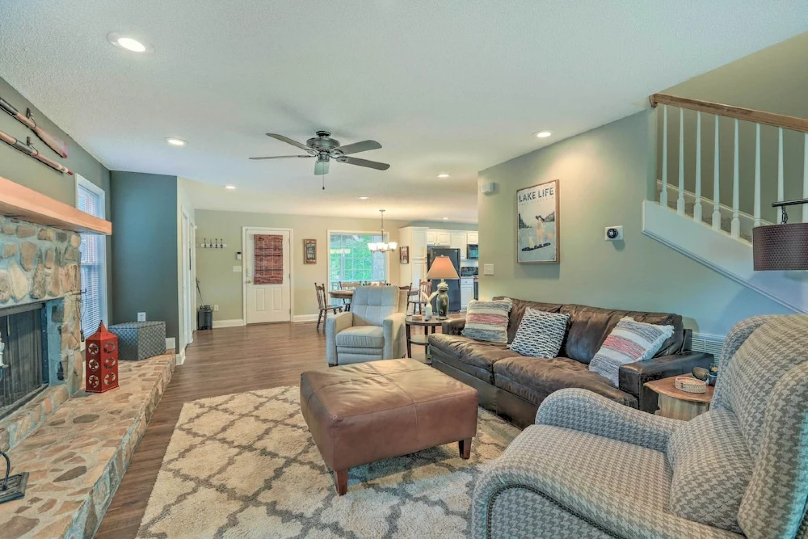 Lakefront Home w/ Entertainment Space & Dock!