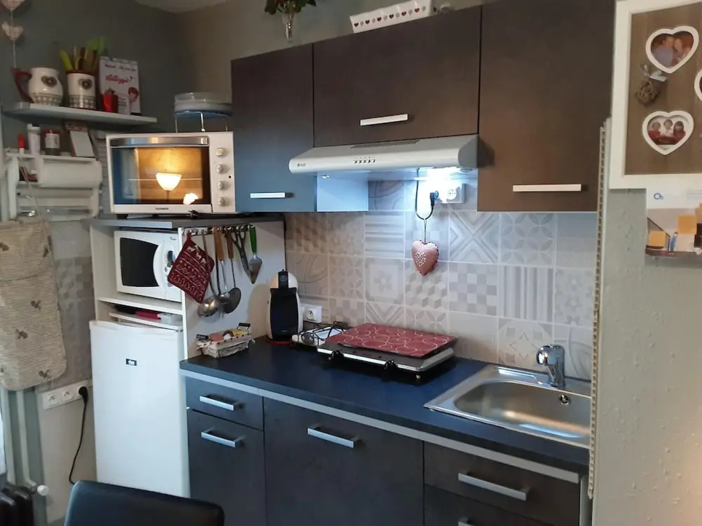 Studio in Allevard, With Wonderful Mountain View, Furnished Balcony an