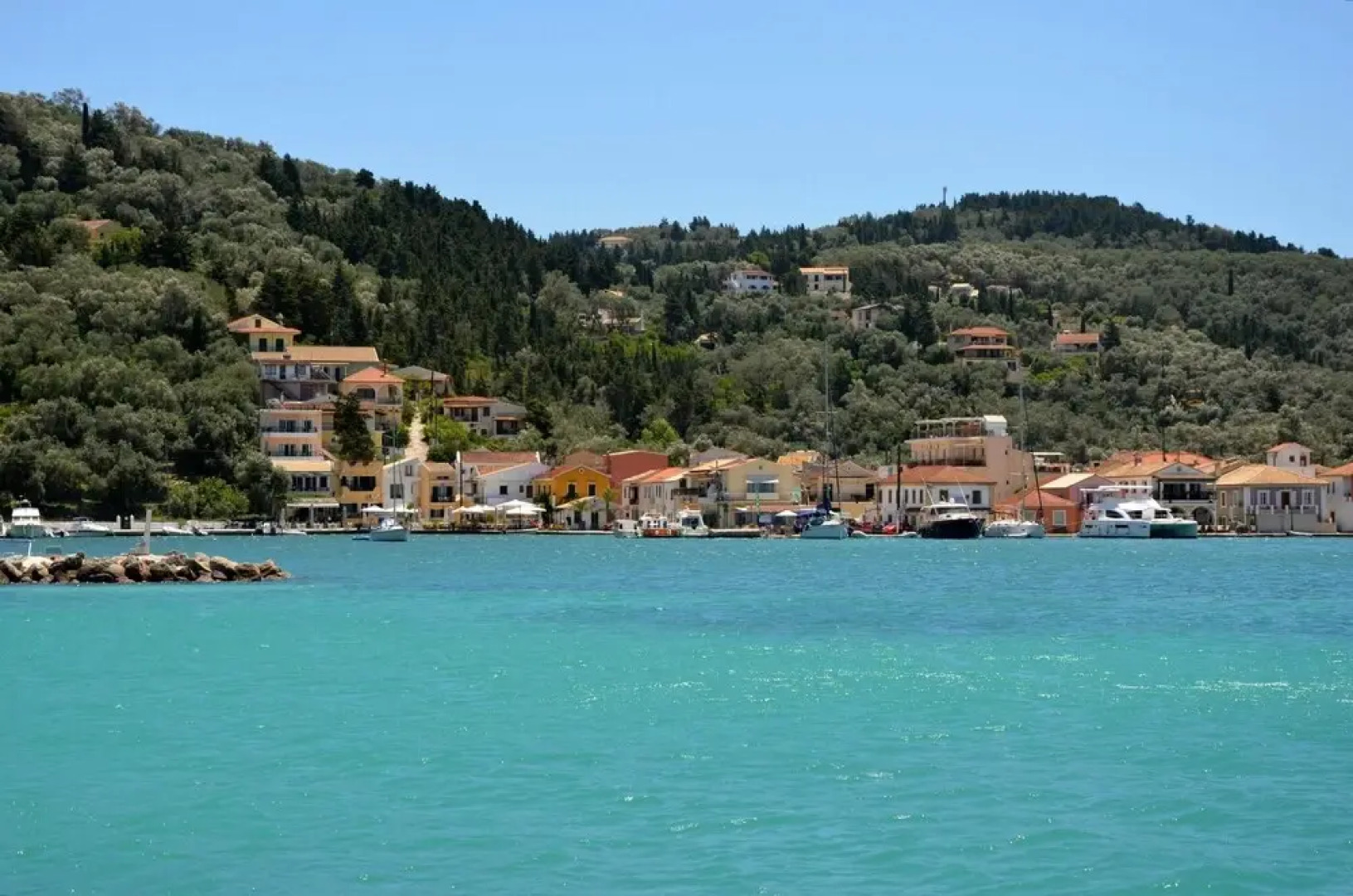 Studio in Lakka, With Wonderful sea View, Shared Pool and Furnished Terrace Near the Beach