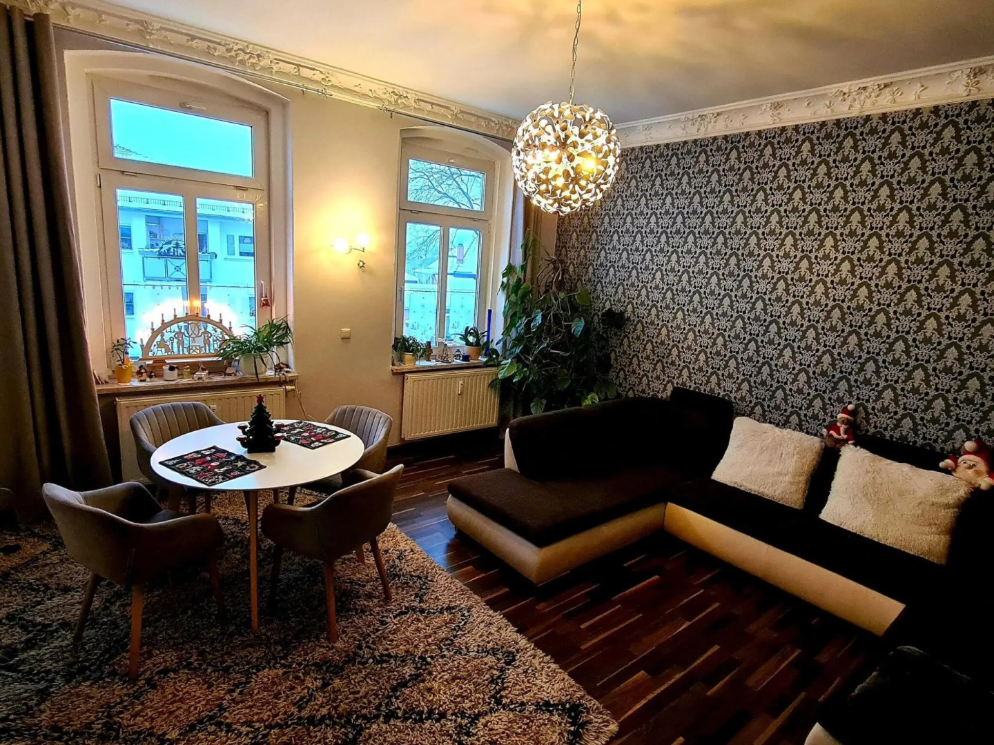 Cozy holiday apartment in Falkenstein with a fireplace